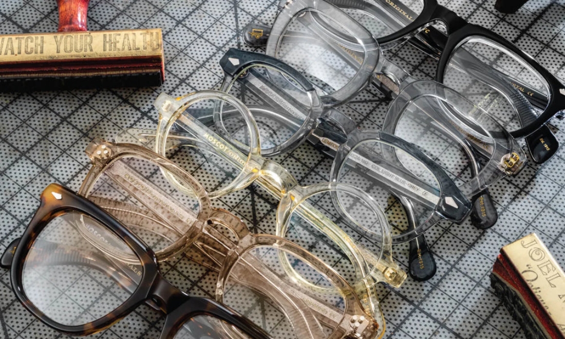 MOSCOT eyewear glasses selection.
